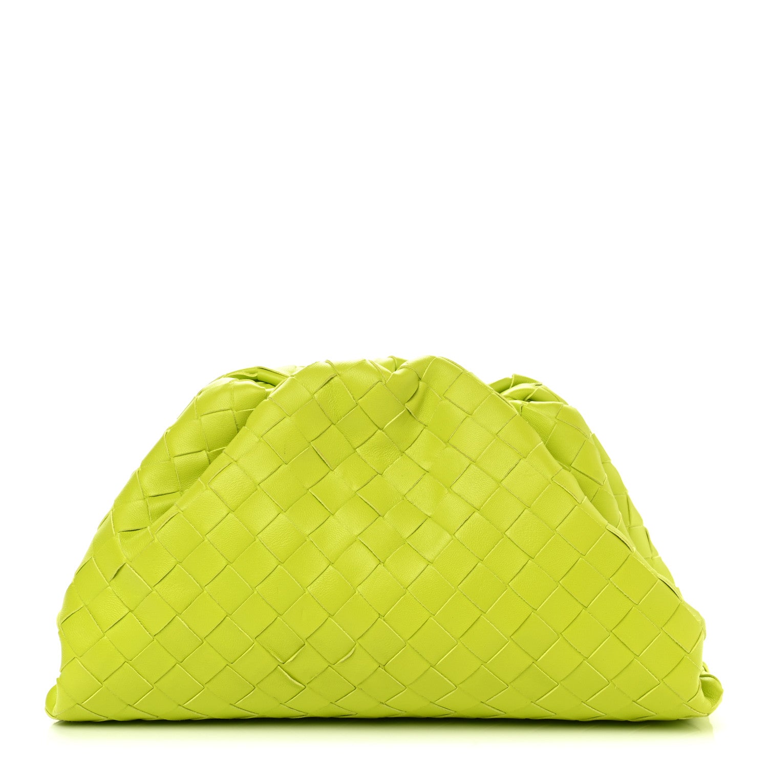 Bottega Veneta Nappa Intrecciato Teen Pouch Acid Kiwi 1 of 10
