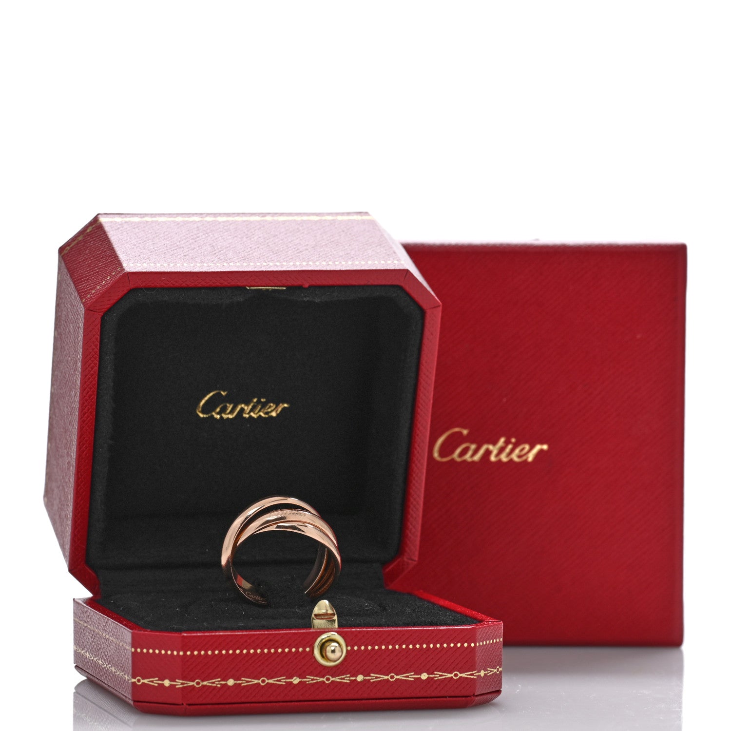 Cartier 18K Pink Gold Classic Trinity Ring 61 9.5 6 of 6