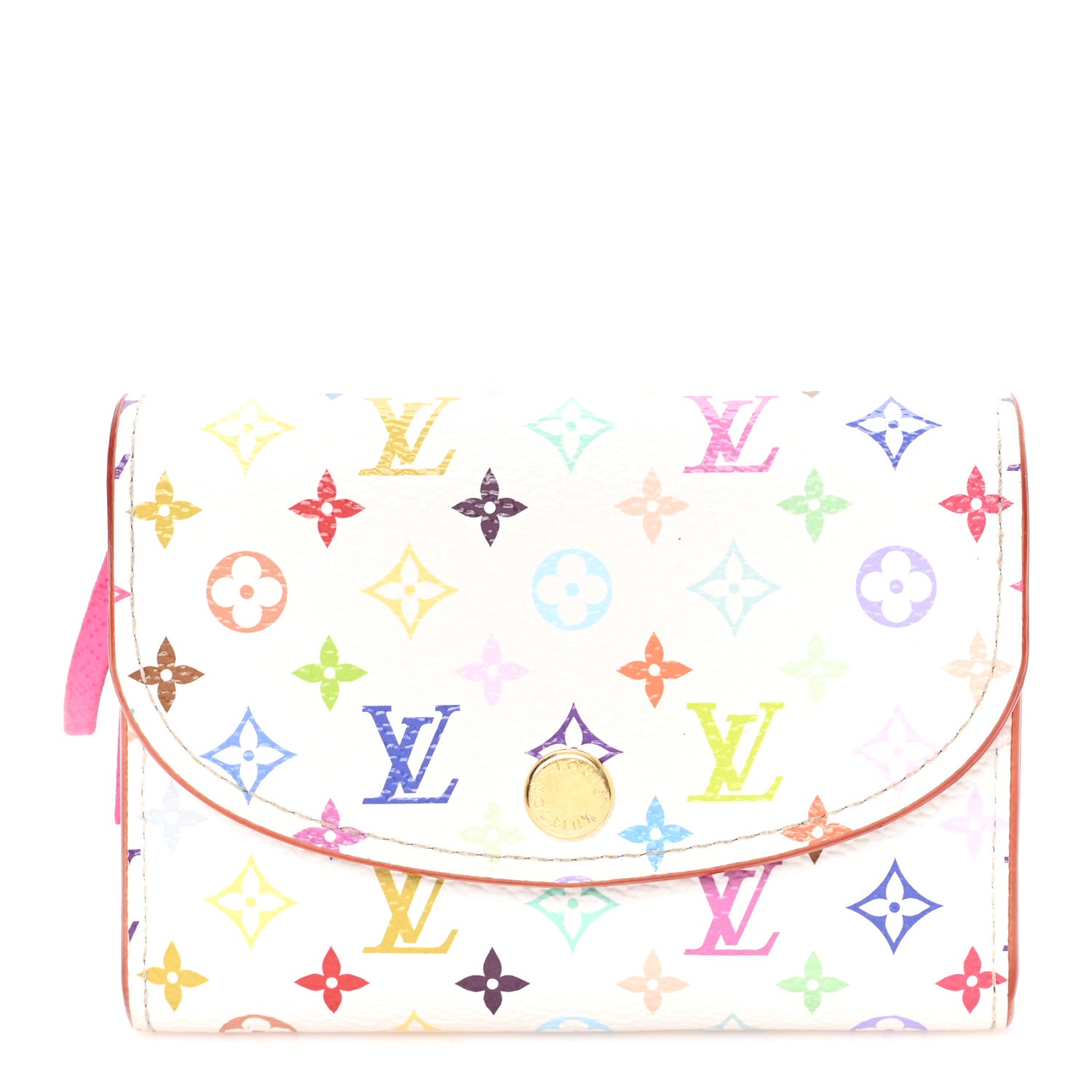Louis Vuitton LV X TM Monogram Multicolor Rosalie Coin Purse White Kawaii Pink 1 of 6