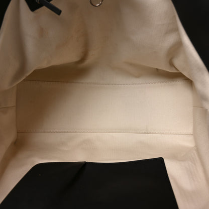 The Row Polished Saddle Calfskin Marlo 17 Tote Bag Black 5 of 9