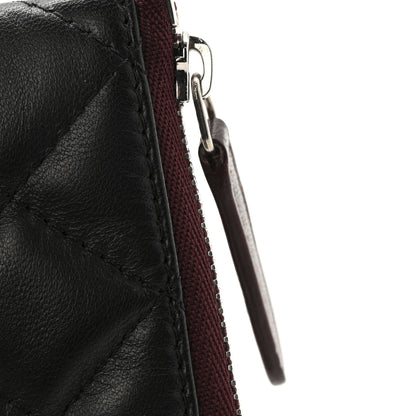 Chanel Lambskin Quilted Small Cosmetic Case Black 8 of 10