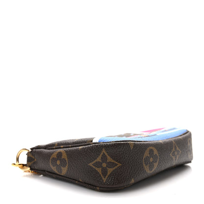 Louis Vuitton Monogram 2018 Christmas Animation Mini Bears Pochette Accessories 4 of 9