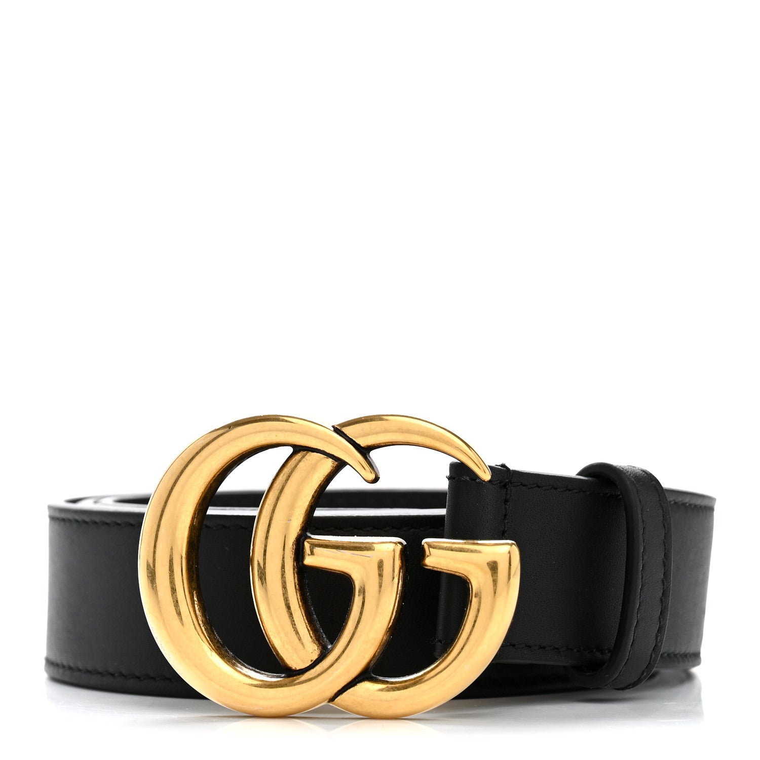 Gucci Calfskin Double G 30mm Belt 85 34 Black 1 of 5