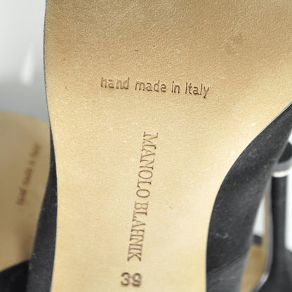 FASHIONPHILE MANOLOBLAHNIKSatinHangisiPumps39Black 6 of 8