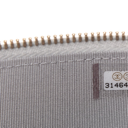 Chanel Lambskin Quilted Top Handle Mini Vanity Case With Chain Grey 10 of 10