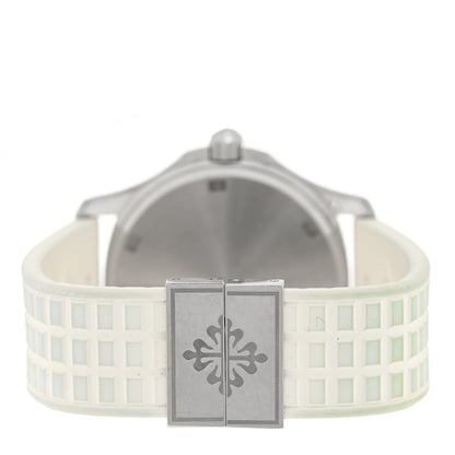 Patek Philippe Stainless Steel Rubber Diamond Bezel 36mm Aquanaut Automatic Watch White 5067A-011 3 of 5