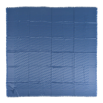 Fendi Silk Wool FF Scarf Blue 1 of 3