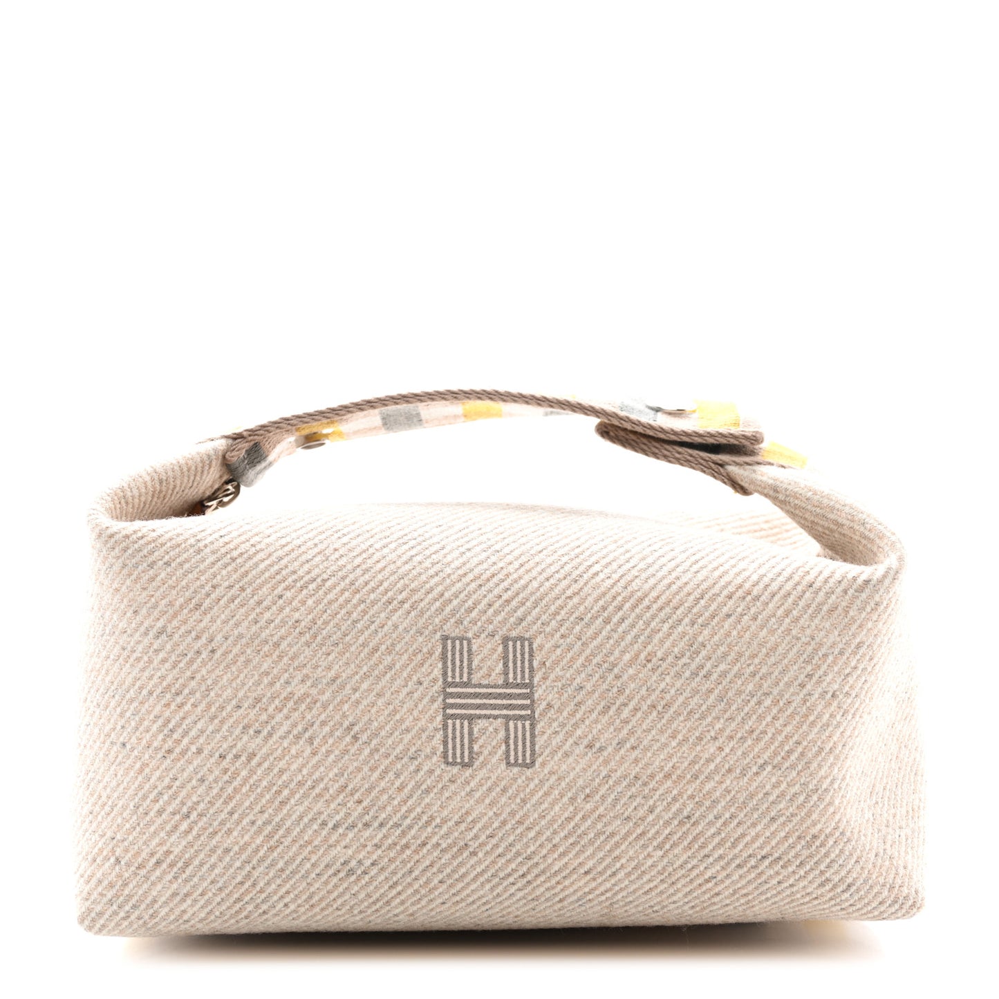 Wool Small Au Carre Bride-A-Brac Pouch Seigle