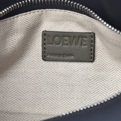 Loewe Calfskin Small Puzzle Bag Khaki Green Soft White 6 of 9