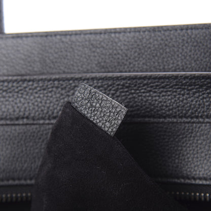 Celine Drummed Calfskin Mini Luggage Black 10 of 13