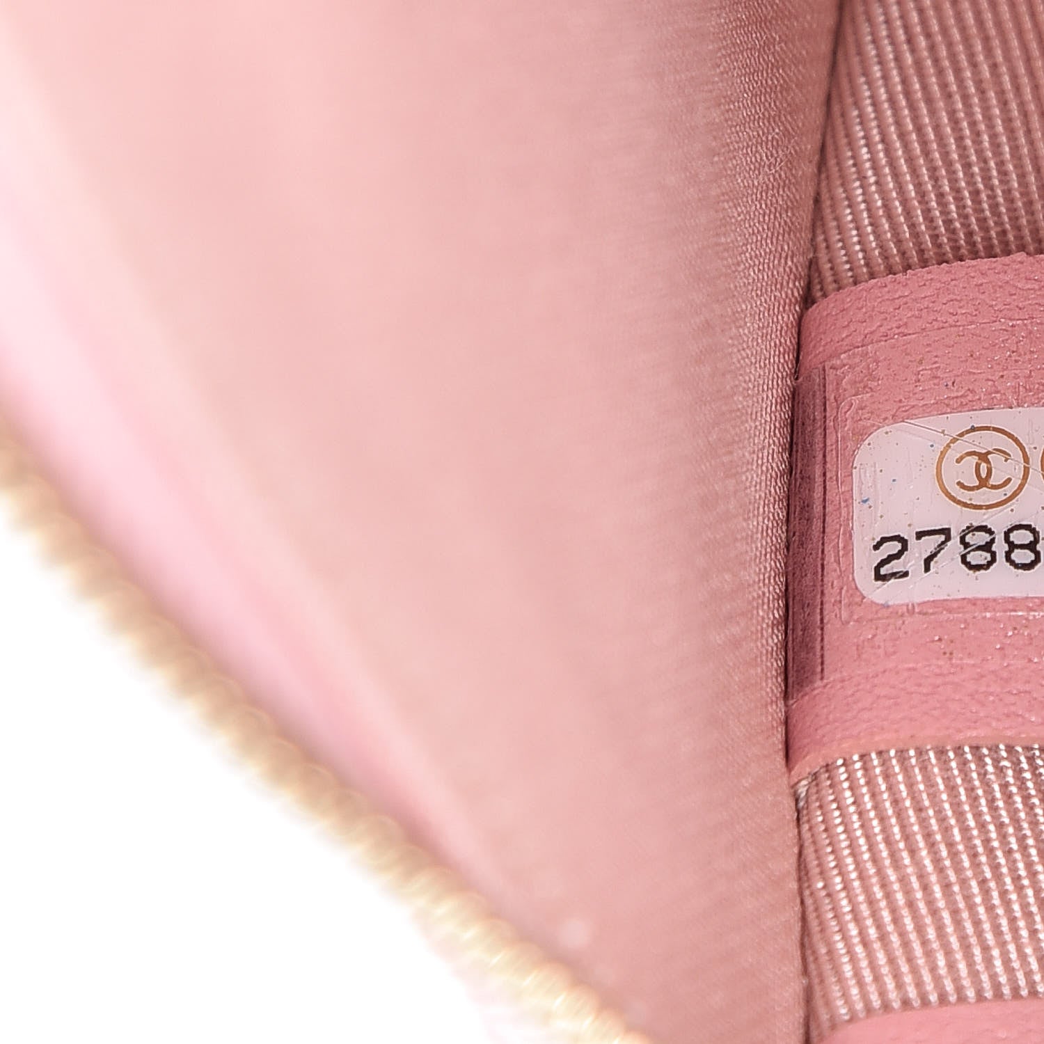 Chanel Iridescent Caviar Quilted Zipped Key Holder Case Rose Pink 7 of 8