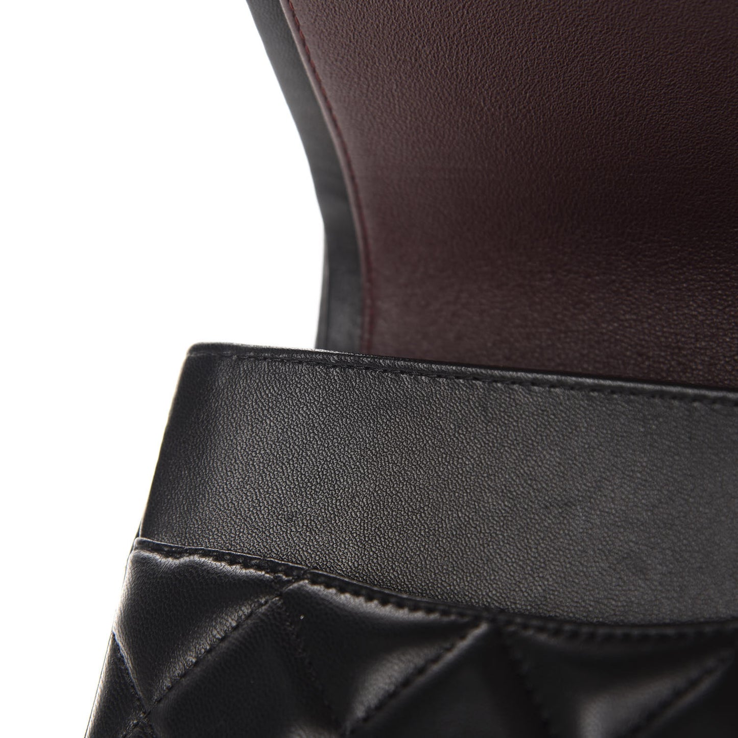 Lambskin Quilted Jumbo Double Flap Black