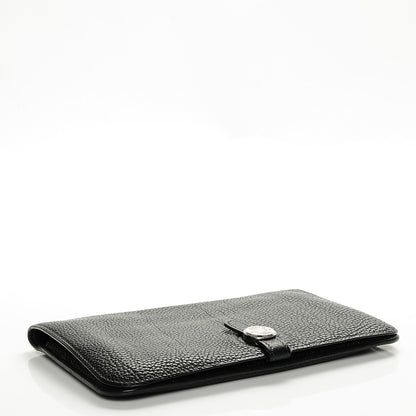 Hermes Togo Dogon Duo Wallet Black 4 of 7