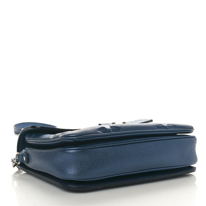 Louis Vuitton Metallic Empreinte Monogram Giant Pochette Metis Navy Nacre 4 of 9