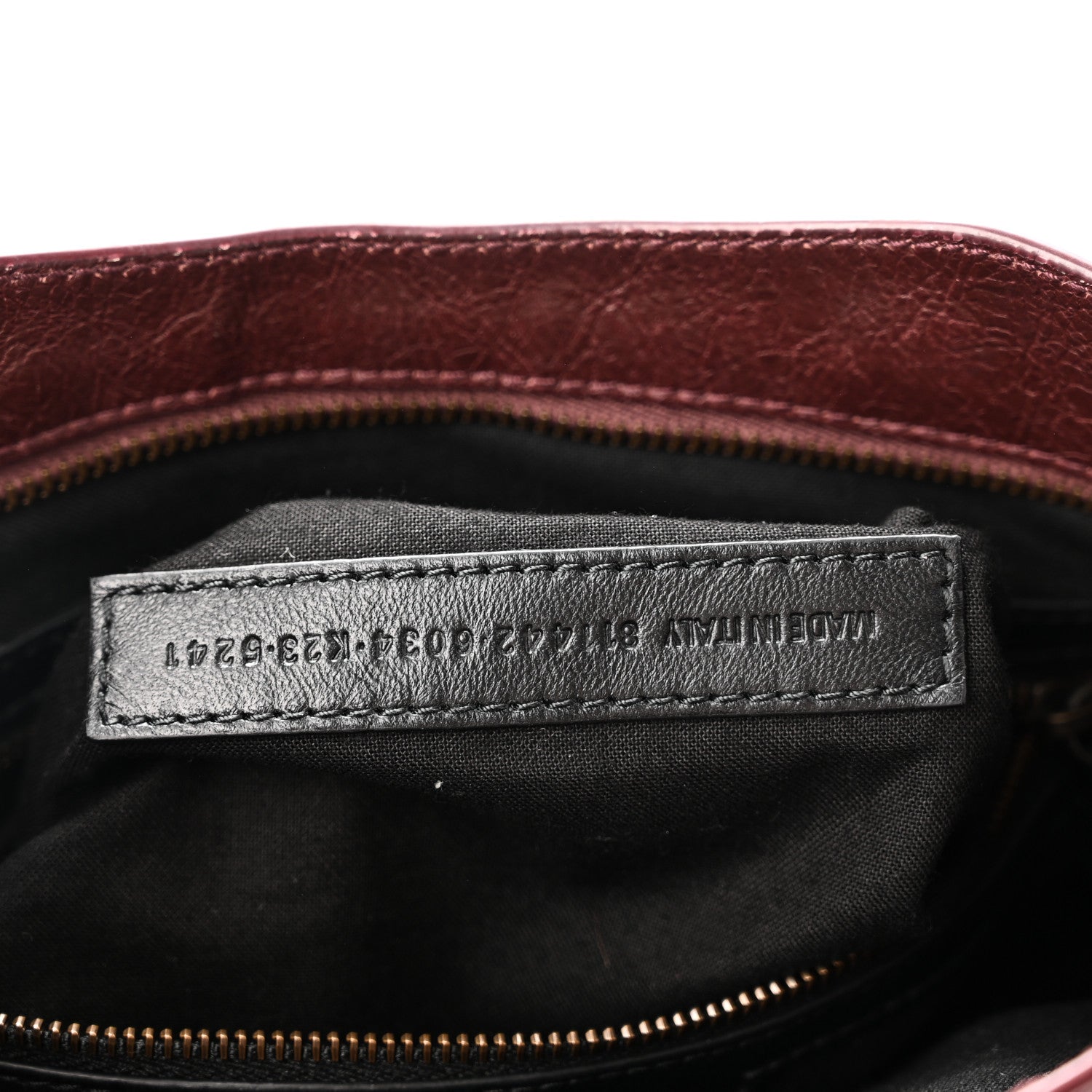 Balenciaga Agneau Arena Classic Hardware Small Le City Dark Burgundy Dark Burgundy 7 of 10