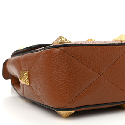 Valentino Garavani Grained Calfskin Medium Roman Stud Shoulder Bag Selleria 8 of 9
