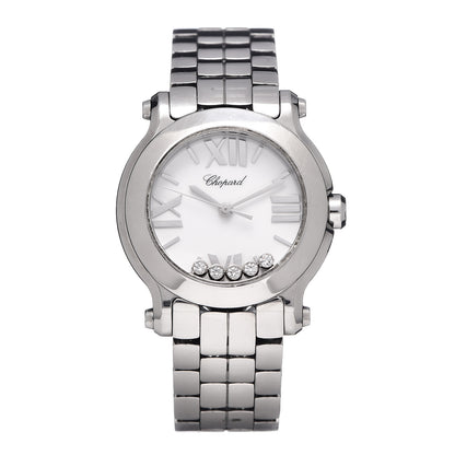 Chopard Stainless Steel 5 Diamond 30mm Happy Sport Quartz Watch 1 of 6
