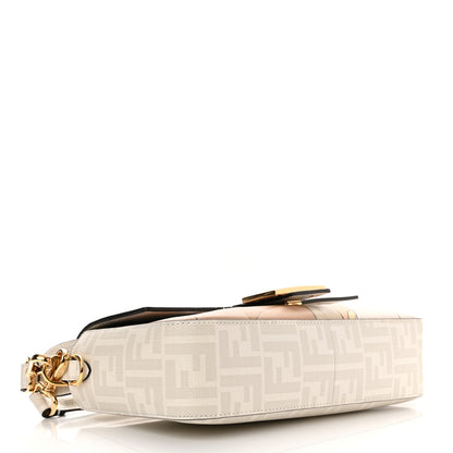 Fendi Glazed Fabric FF Bikini Girls Inlay Baguette Bianco Perla Multicolor 4 of 10