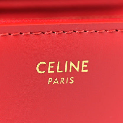 Celine Shiny Calfskin Teen Triomphe Red 6 of 10