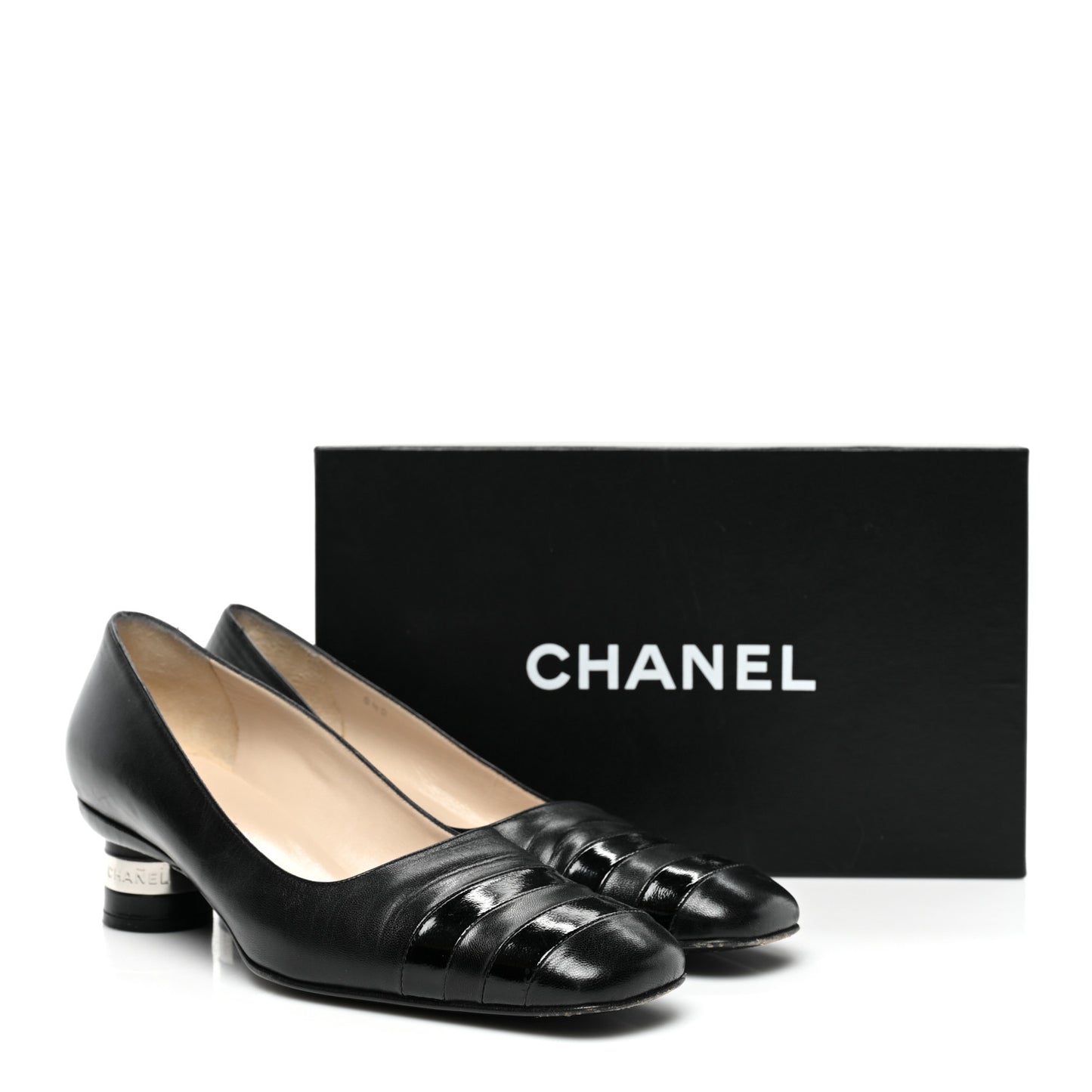 Lambskin Patent Pumps 38.5 Black