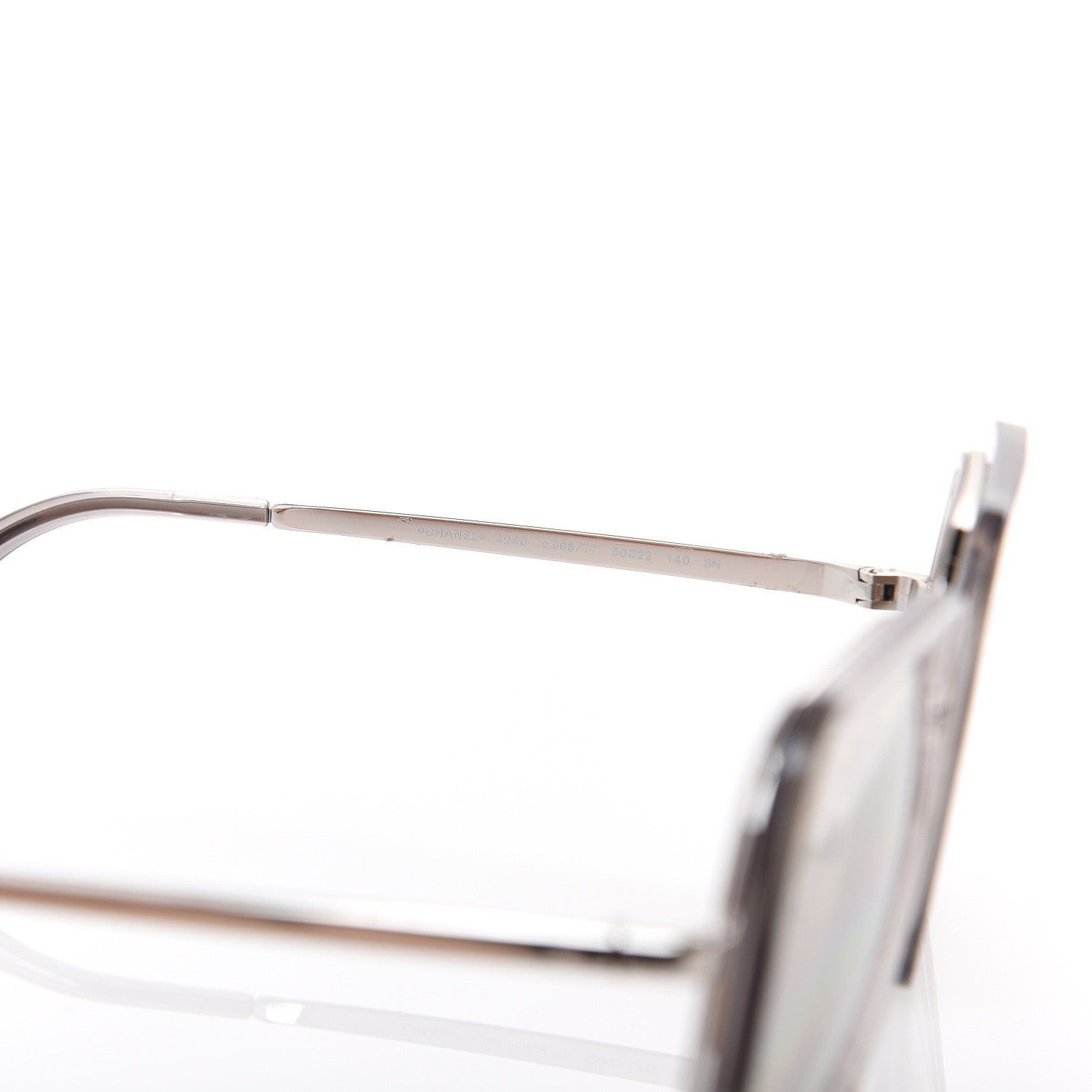 Chanel Mirror Square Sunglasses 4240 Grey 5 of 6