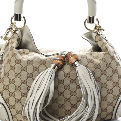 Gucci Monogram Medium Indy Top Handle Bag Off White 7 of 10