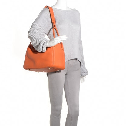 Hermes Taurillon Clemence Lindy 34 Orange 2 of 18