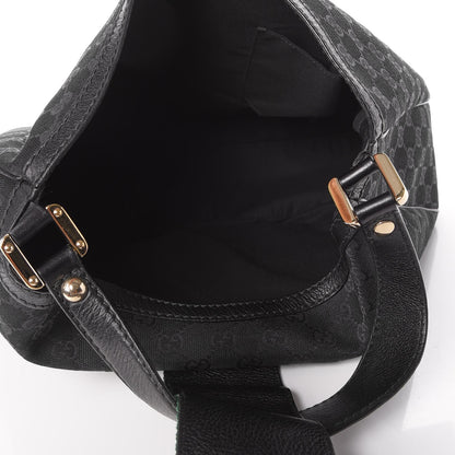 Gucci Monogram Large New Ladies Web Hobo Black 5 of 7