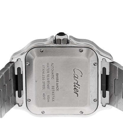 Cartier Stainless Steel 39.8mm Santos De Cartier Automatic Watch Black 4 of 5