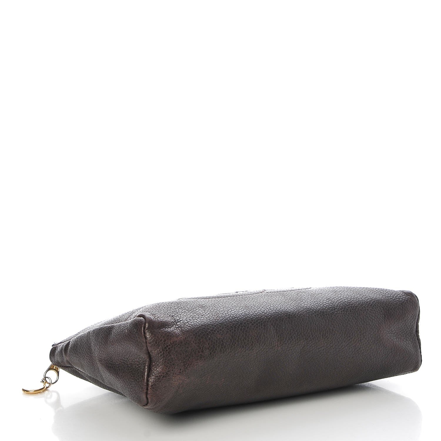 Chanel Caviar Timeless CC Cosmetic Pouch Brown 4 of 17