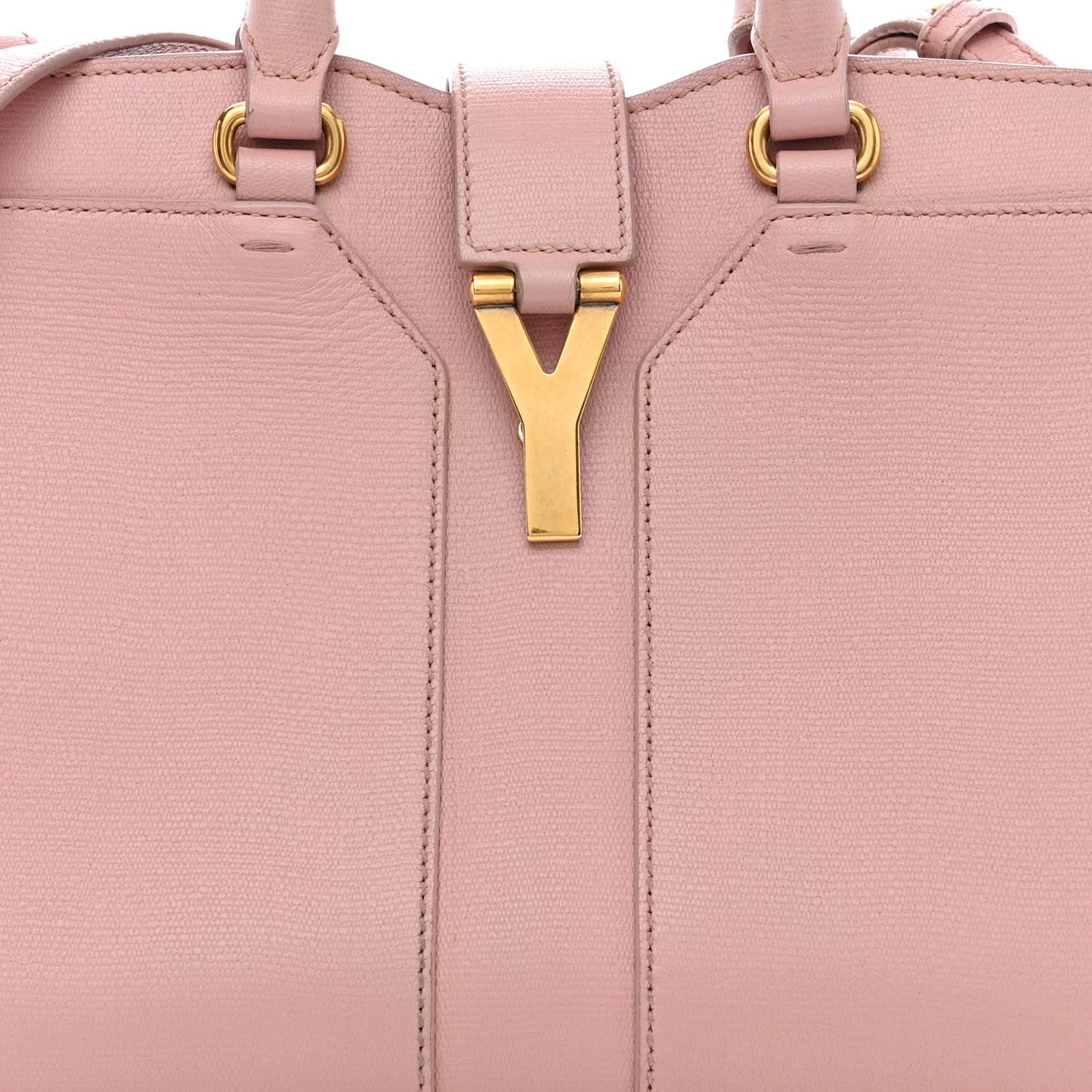 Textured Calfskin Small Cabas ChYc Light Pink