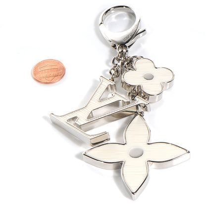 Louis Vuitton Fleur d Epi Bag Charm Ivory 2 of 6