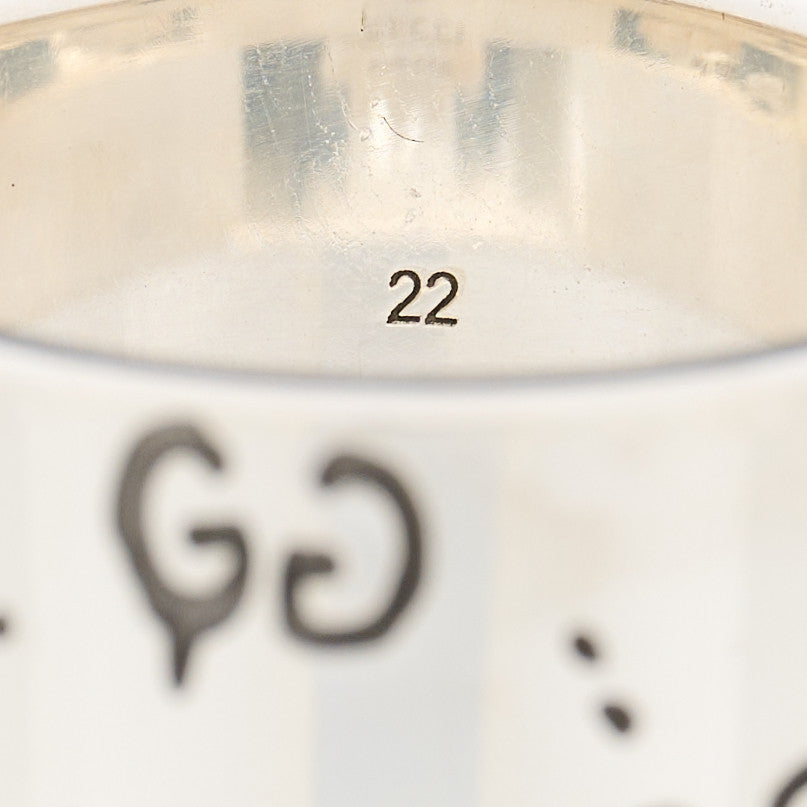 Gucci Sterling Silver GucciGhost Ghost Ring 61 9.5 5 of 8