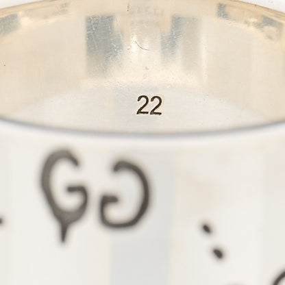 Gucci Sterling Silver GucciGhost Ghost Ring 61 9.5 5 of 8