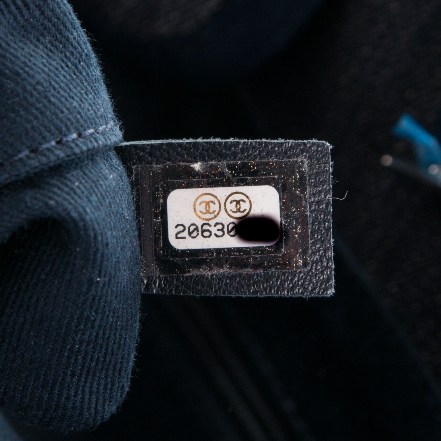 Chanel Canvas Small Deauville Tote Dark Blue 7 of 7