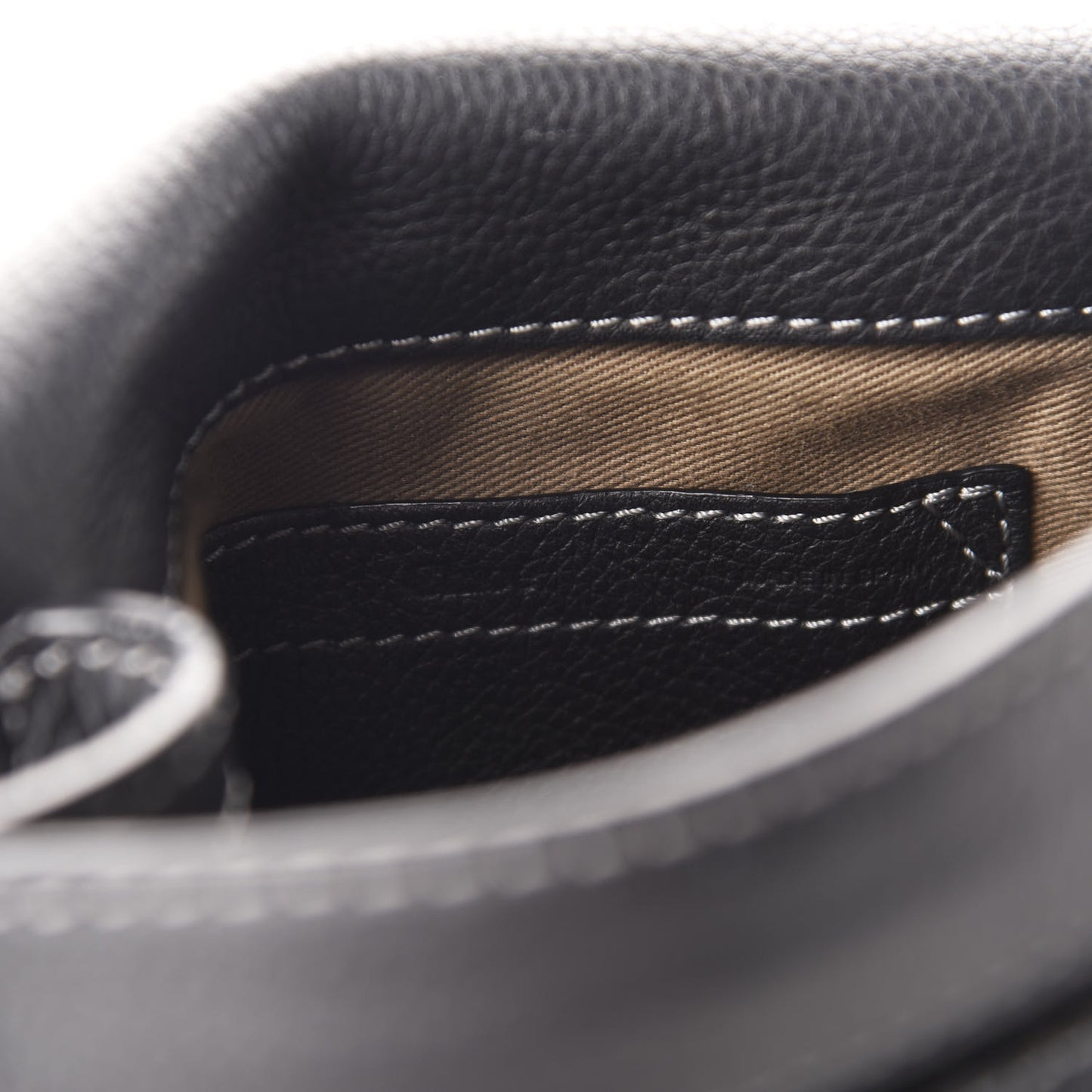 Calfskin Mini Marcie Round Crossbody Bag Black