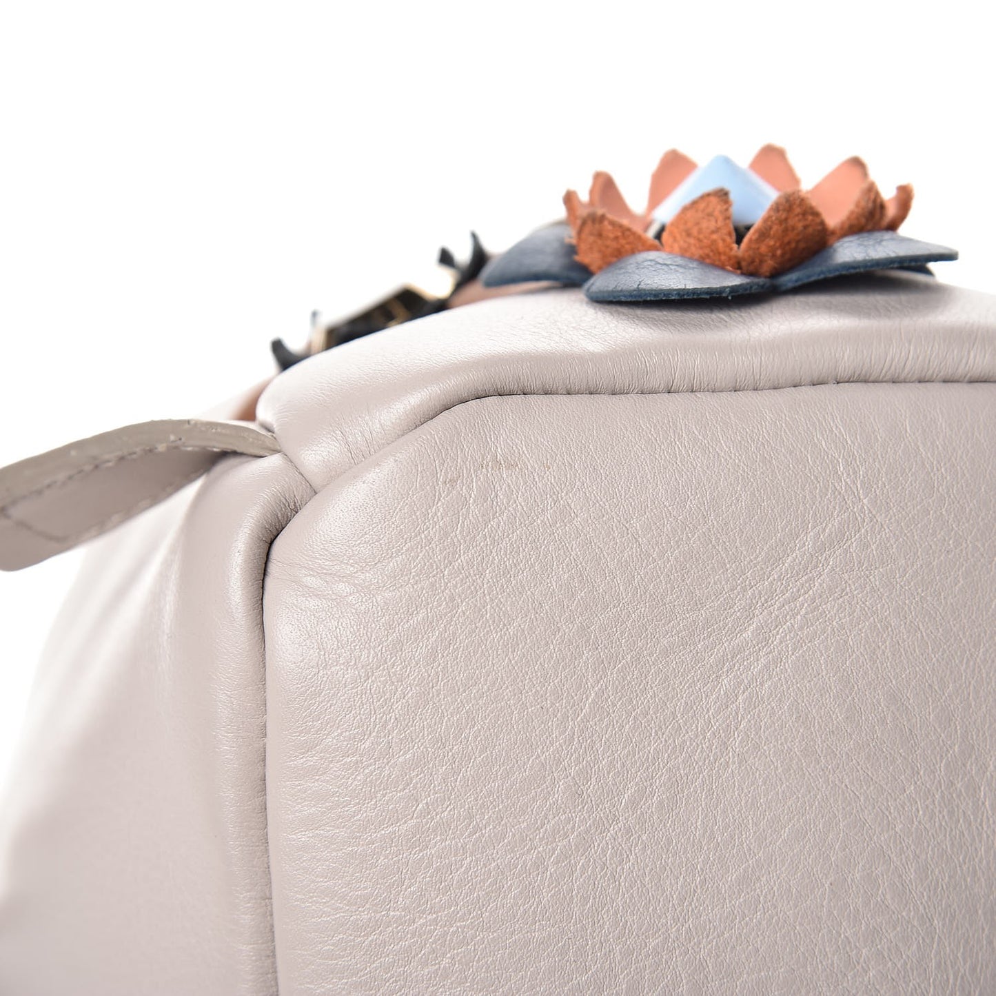 Vitello Dolce Flowerland Studded Mini Backpack Grigio Polvere Multicolor