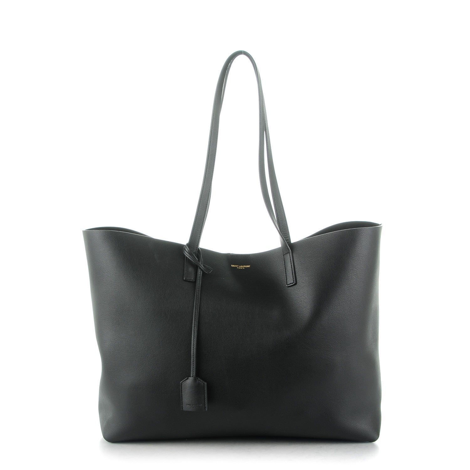Saint Laurent Calfskin Large Shopping Tote Black 1 of 9