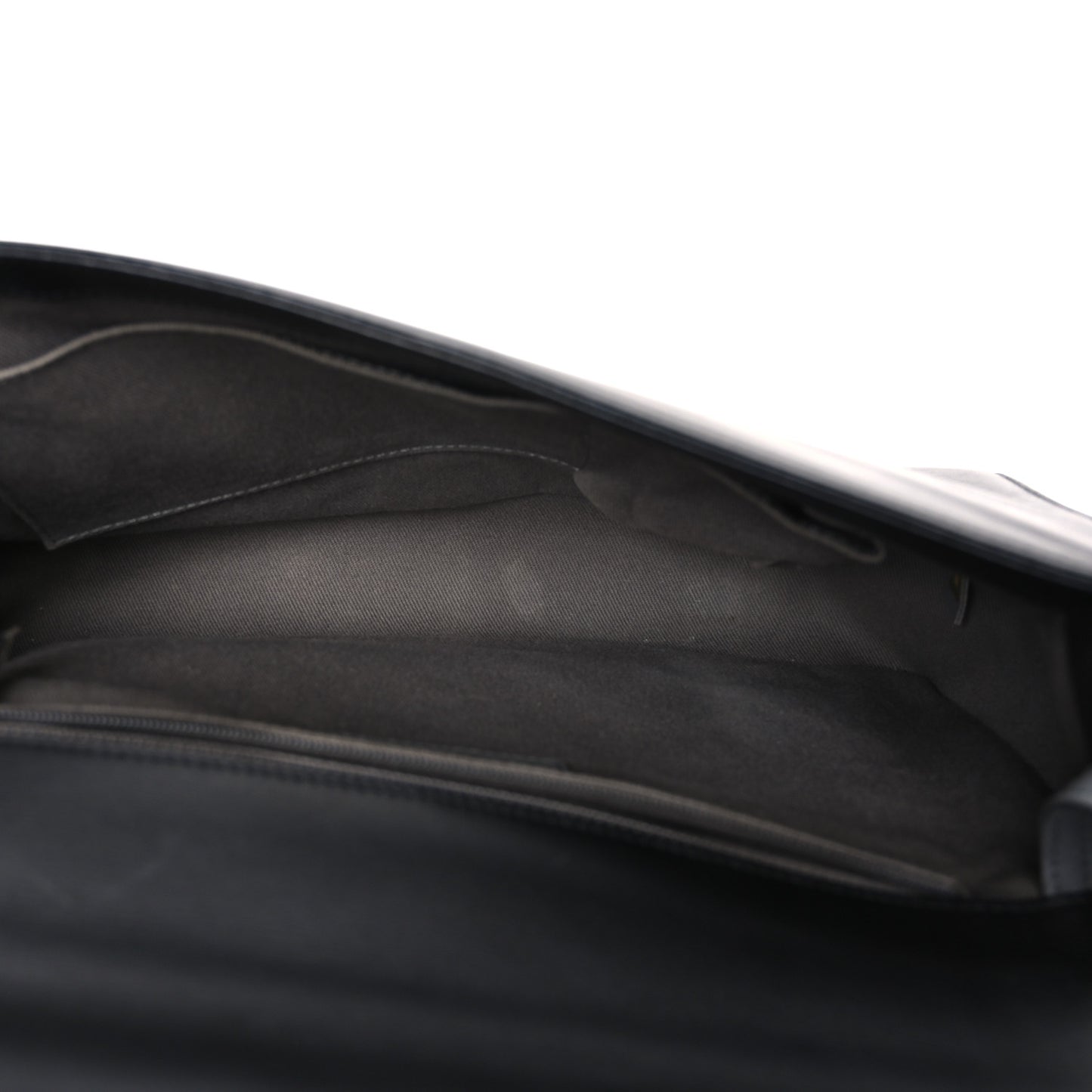 Lambskin Quilted Large Boy Flap Black
