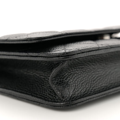 Chanel Caviar Quilted Wallet on Chain WOC Black 9 of 11