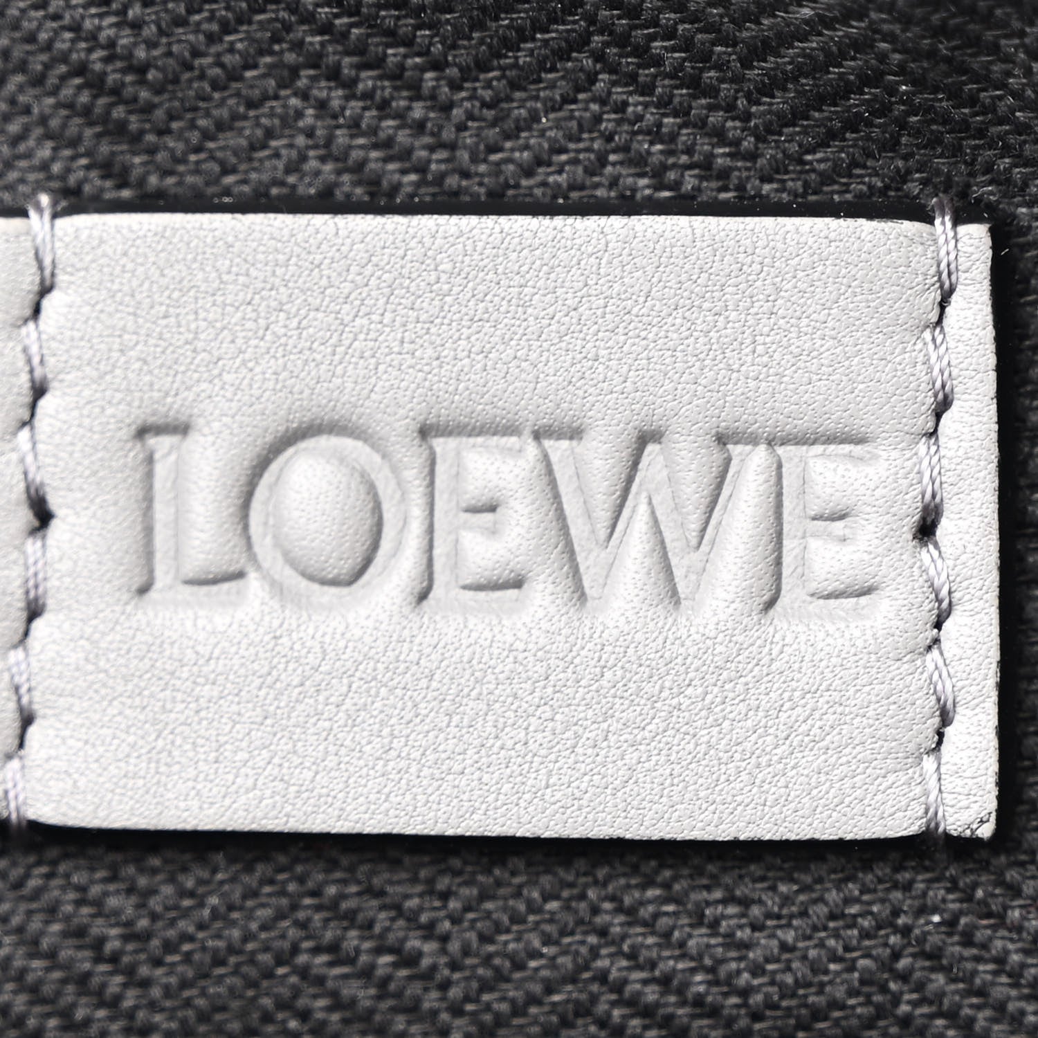 Loewe Supple Smooth Calfskin Jacquard Small Cubi Crossbody Bag Asphalt Grey 6 of 10