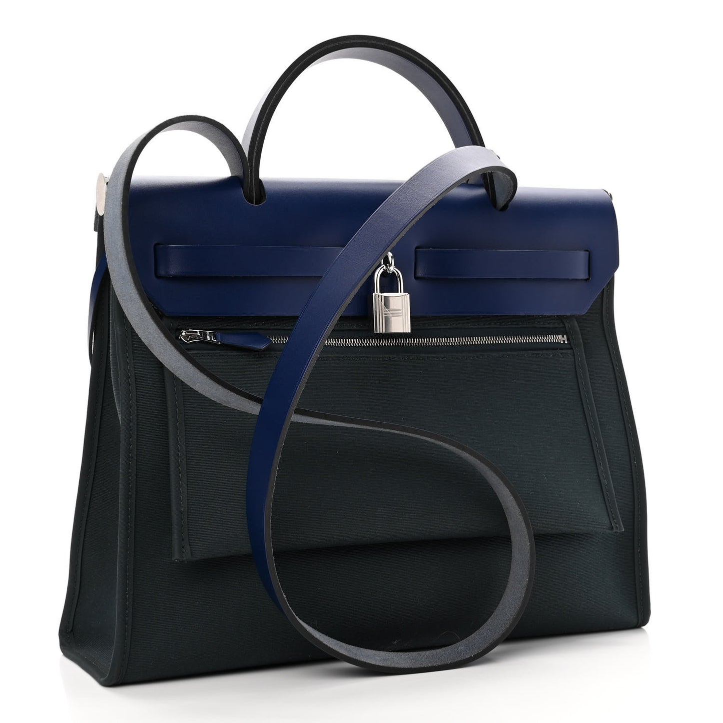 Vache Hunter Toile Herbag Zip 31 PM Vert Cypress Bleu Saphir