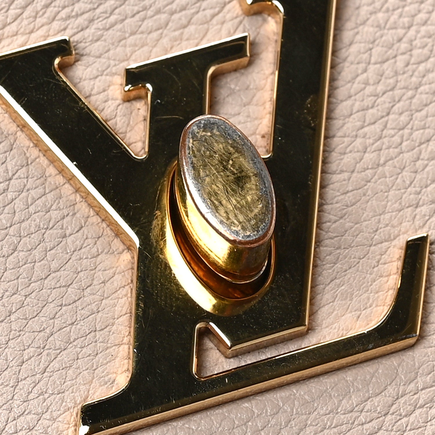 Louis Vuitton Soft Calfskin Mylockme Chain Bag BB Greige 8 of 8