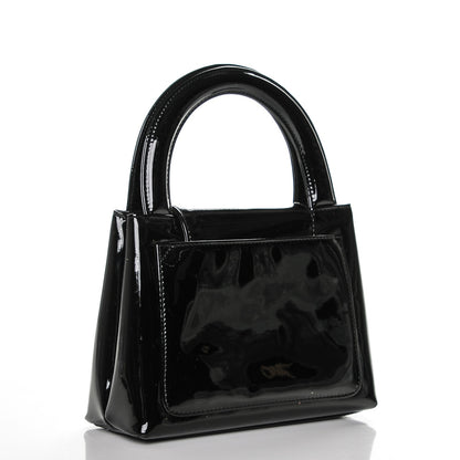 Chanel Patent Mini Kelly Flap Bag Black 3 of 8