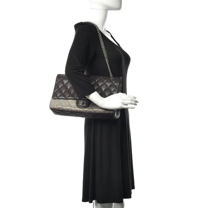 Chanel Caviar Iridescent Calfskin 2.55 Reissue 227 Flap Brown Grey 2 of 20