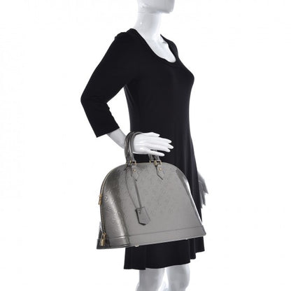 Louis Vuitton Vernis Alma GM Gris Art Deco 2 of 7