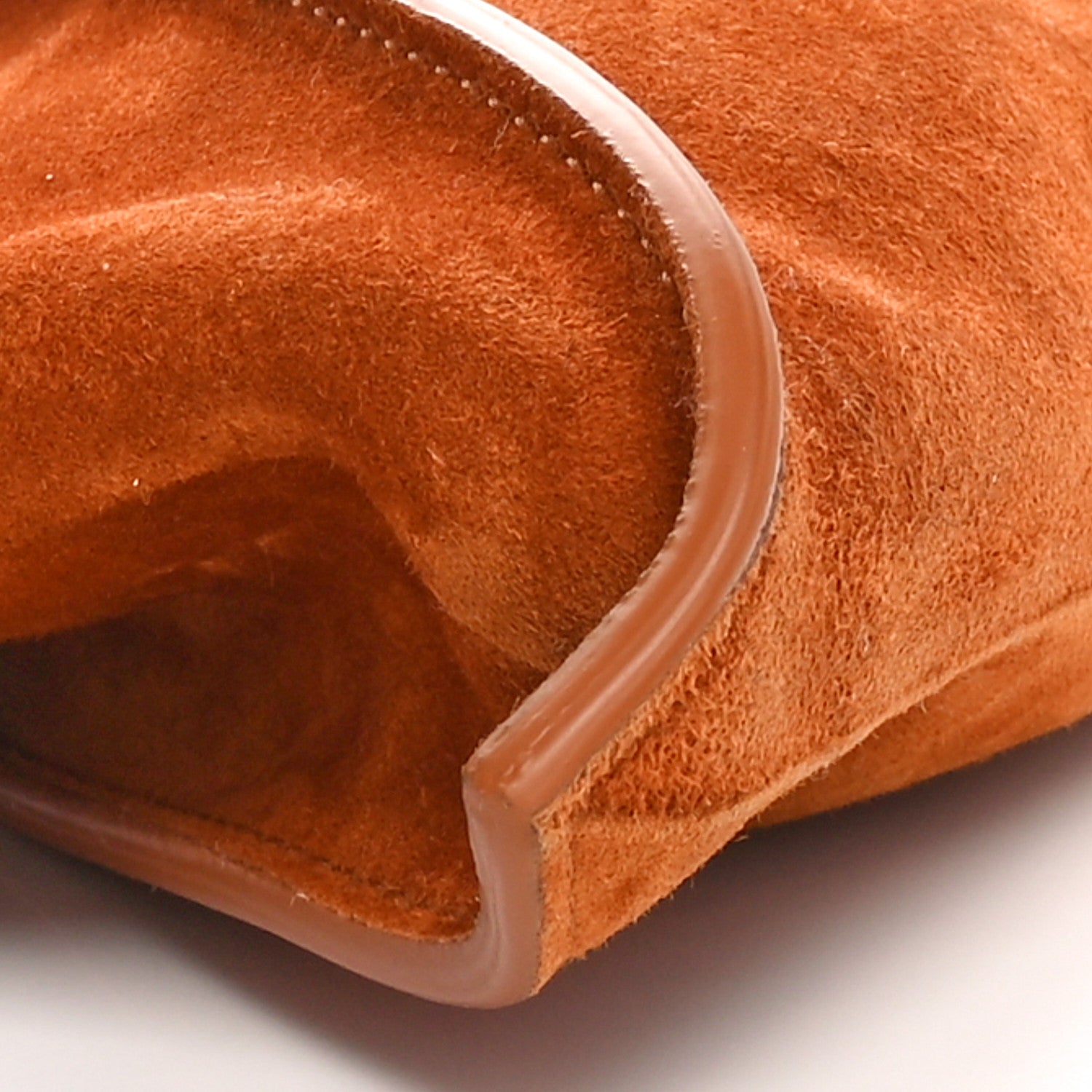 Khaite Suede Calfskin Small Sara Tote Caramel 8 of 9