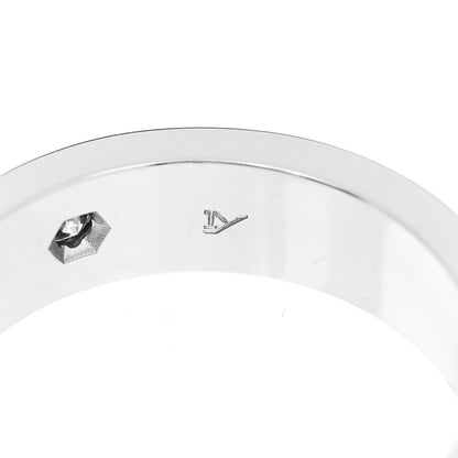 Cartier 18K White Gold 3 Diamond 5.5mm LOVE Ring 58 8.5 6 of 6