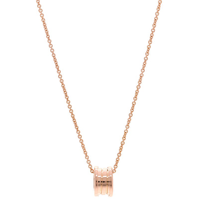 Bulgari 18K Rose Gold B.Zero1 Pendant Necklace 1 of 8