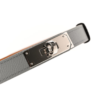 Hermes Epsom Kelly Belt Bleu Glacier 4 of 5